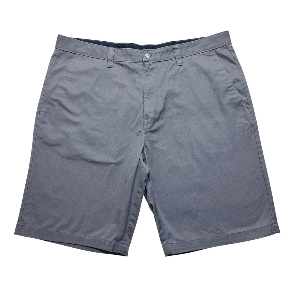 Volcom Chino Shorts Mens 40 Grey Excellent Modern Stretch Skate Casual - Picture 1 of 11